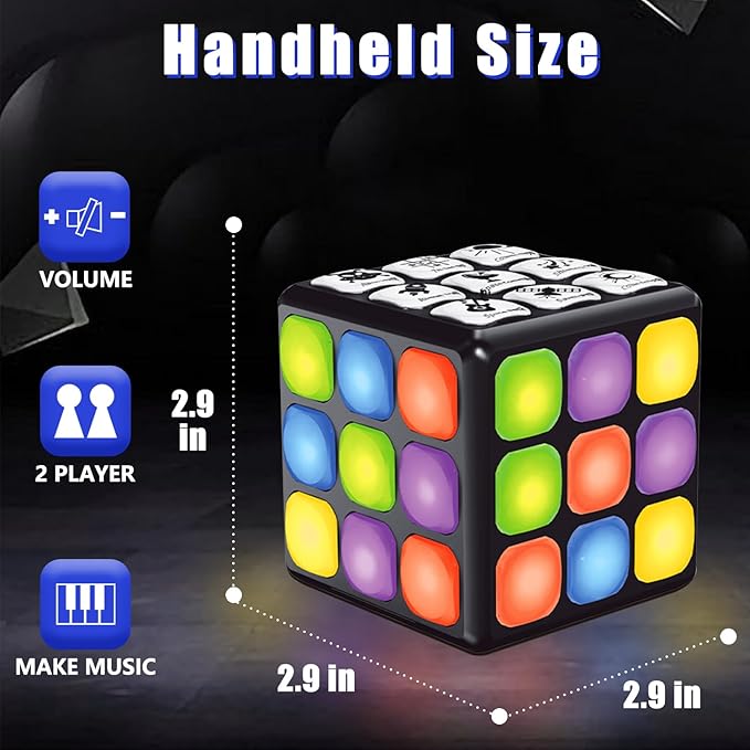 9-in-1 LED Flashing Cube Fun Brain & Memory Game