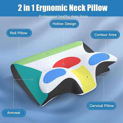 Premium Ergonomic Cervical Pillow with Memory Foam