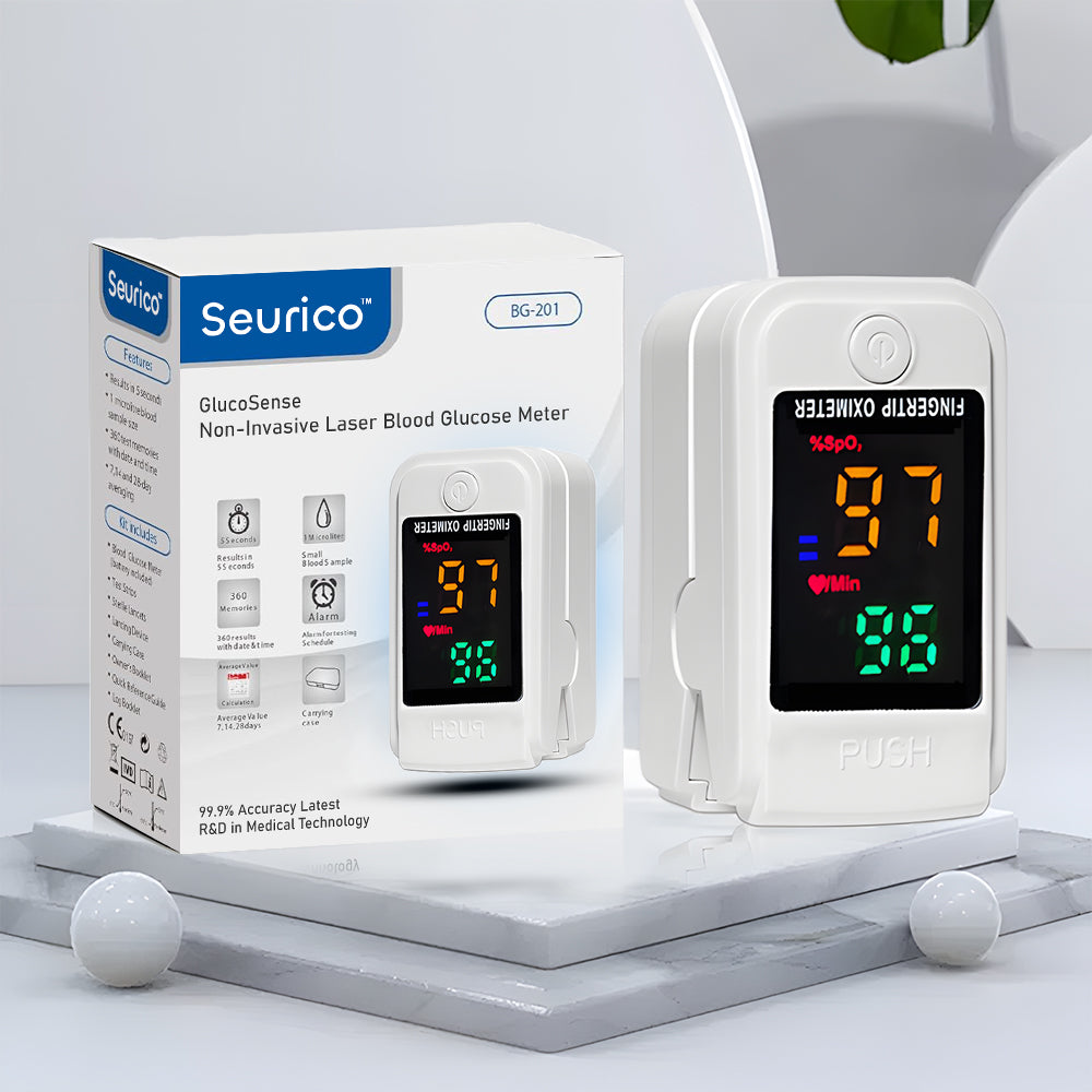 【OFFICIAL STORE】👨‍⚕️Seurico™ Next-Generation Intelligent Multifunctional Non-Invasive Laser Blood Glucose Meter [99.9% Accuracy]